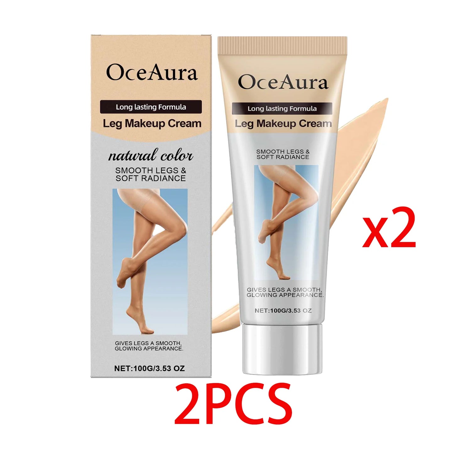 OceAura Leg Makeup Cream | Body Foundation & Concealer 100g