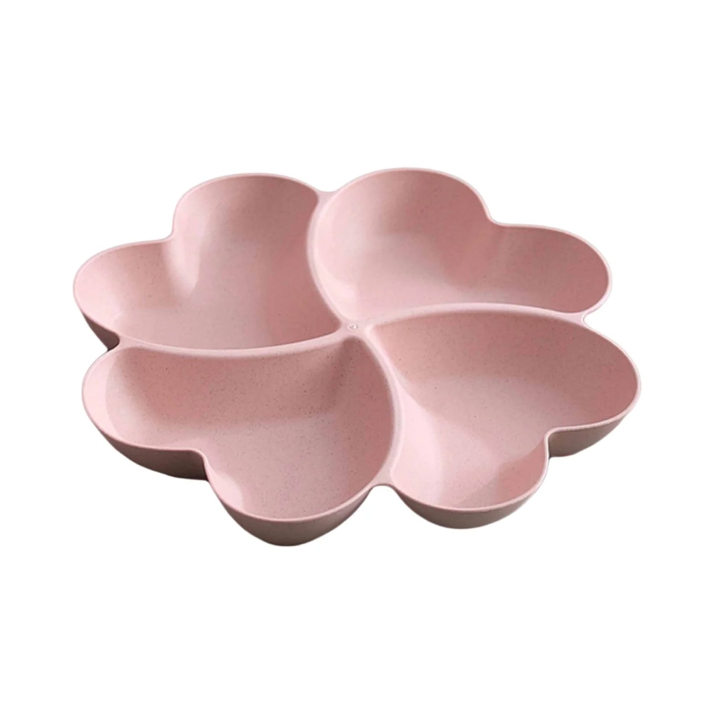 Four-Leaf Clover Snack Tray with Heart Compartments | Fruit Plate