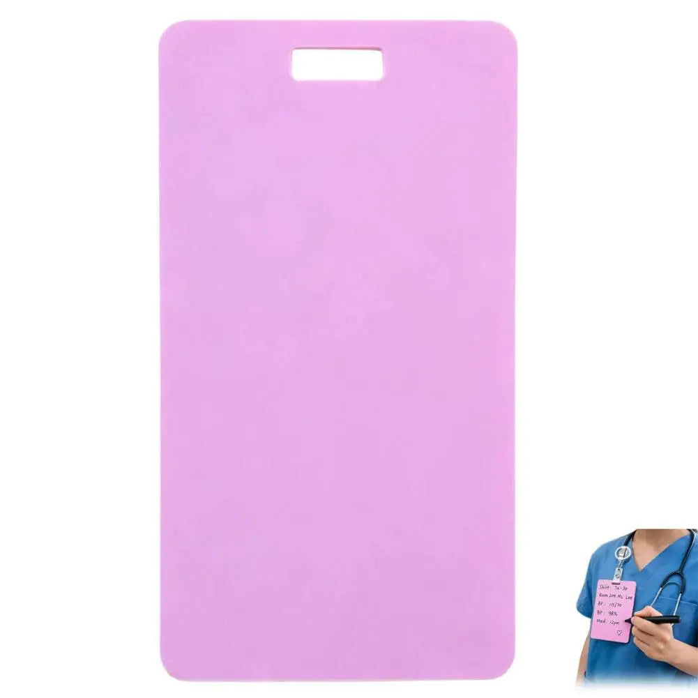 Reusable Dry Erase Nurse ID Badge Card – Wipeable Writing