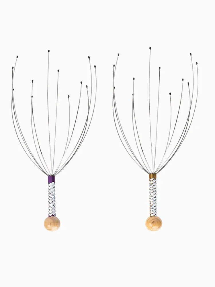 2PCS Head Massager Head Scratching Octopus Scalp Non Soul Extractor Divine Tool Hair G Head Massager Head Press Release Massager Peaceful Pleasures Health and Wellness 2PC color random