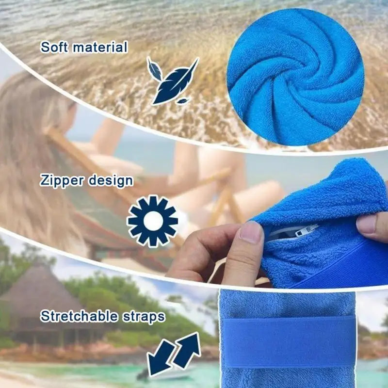 Velvet Sand Removal Bag – Soft Beach Body Cleaner Towel