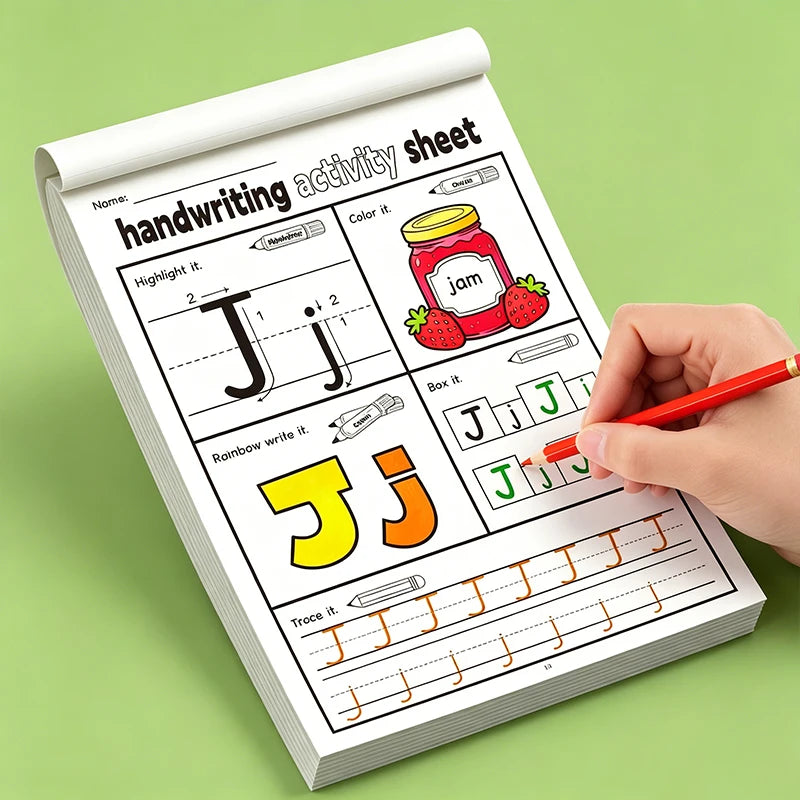 26 English Alphabet Practice Exercises Uppercase Lowercase Coloring