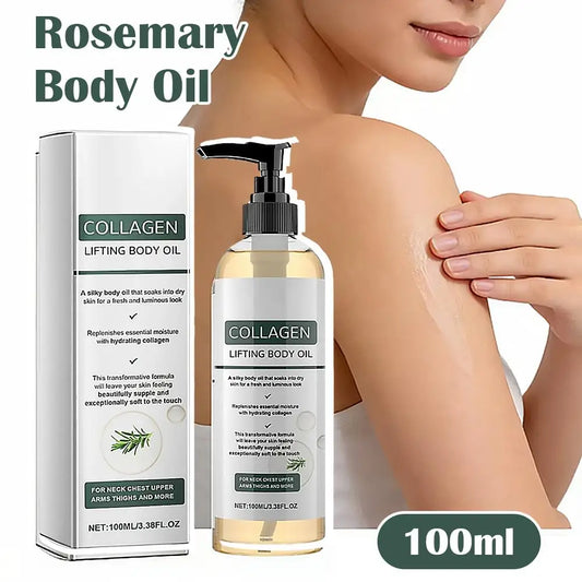 Collagen Lifting Body Oil – Firming & Deep Hydration with Rosemary Peaceful Pleasures Health and Wellness