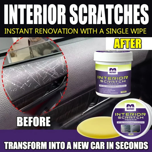 Car Interior Scratch Repair Cream – Natural, Low Odor + Sponge Car Scratch Repair Cream Oasis Select