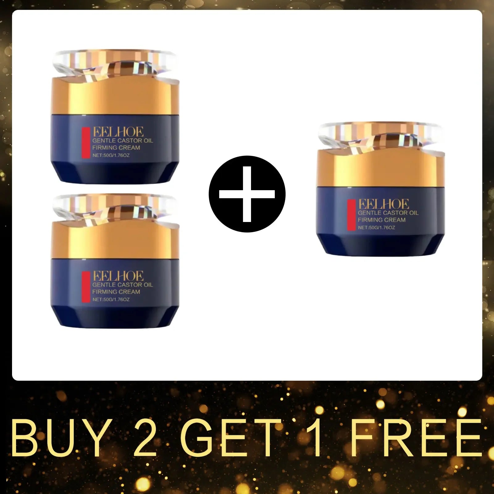 EELHOE Castor Oil Firming Body Cream for Skin Tightening Peaceful Pleasures Health and Wellness Buy 2 for 1 Free
