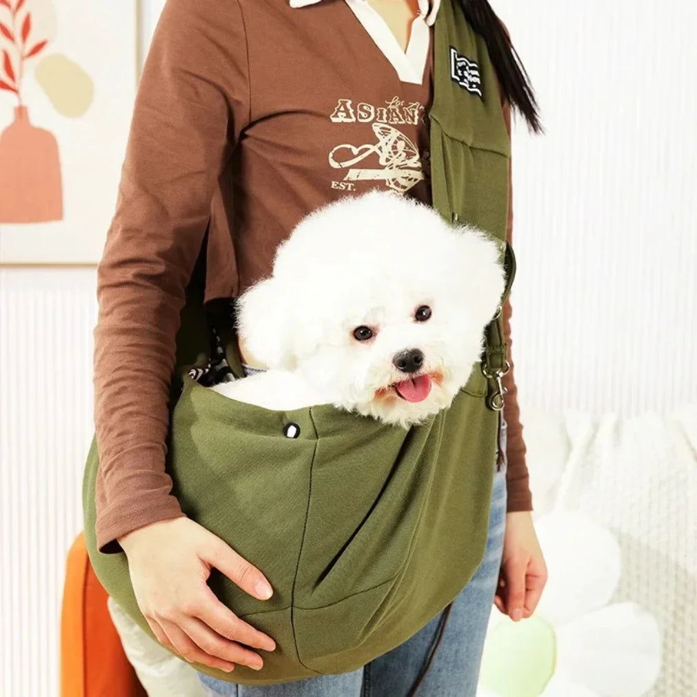 Pet Sling Carrier Bag | Crossbody Shoulder Bag for Small Dogs & Cats