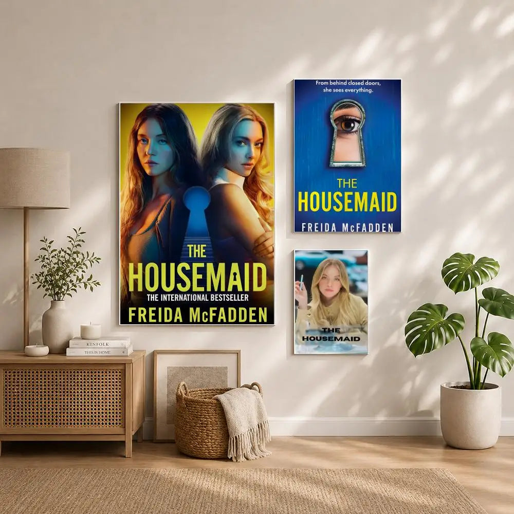 Movie T-The HousemaidS Poster HD Self Adhesive Waterproof Wall Art Ideal for Home Office Dorm Bedroom Great Gift Peaceful Pleasures Health and Wellness