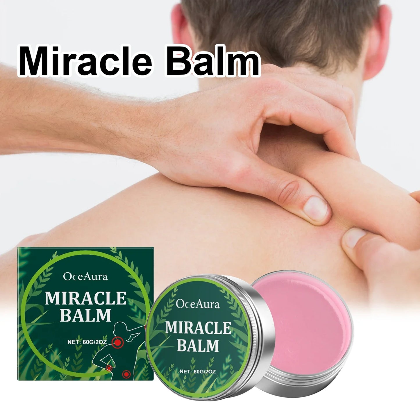OceAura Leg & Joint Soothing Cream – Moisturizing Body Balm 60g