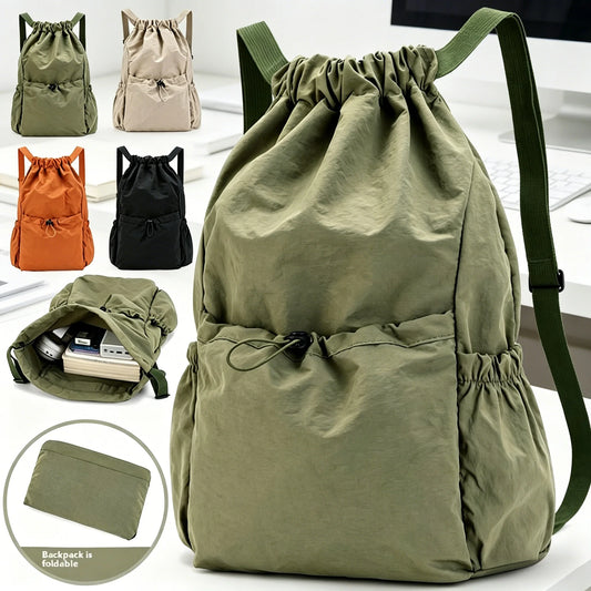 Lightweight Waterproof Drawstring Backpack – Large Sports Bag Drawstring Backpack Peaceful Pleasures Health and Wellness