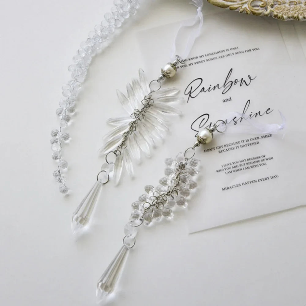 Crystal Acrylic Christmas Ornaments – Icicle, Snowflake & Angel