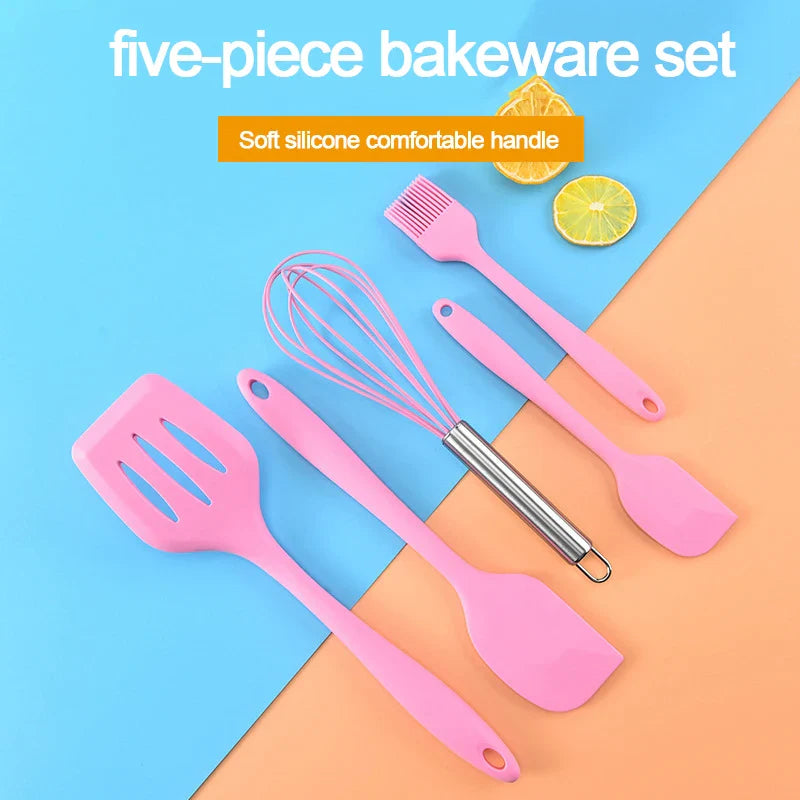 Silicone Cooking Utensils Set – Spatula, Ladle & Egg Beater