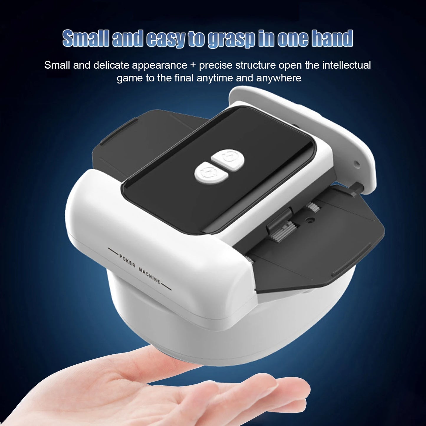 2-Deck Electric Card Shuffler | Rechargeable Cordless Poker