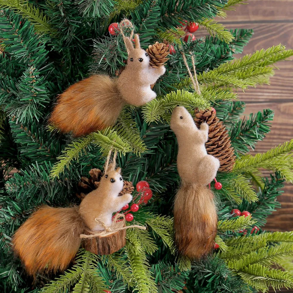Realistic Squirrel Christmas Ornament – Xmas Tree Pendant
