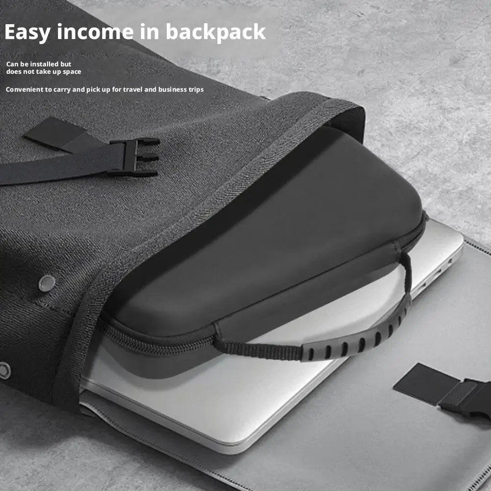 For Odin3 Handheld Console Storage Case EVA Leather-Textured Waterproof Shockproof Protective Carry Bag Peaceful Pleasures Health and Wellness