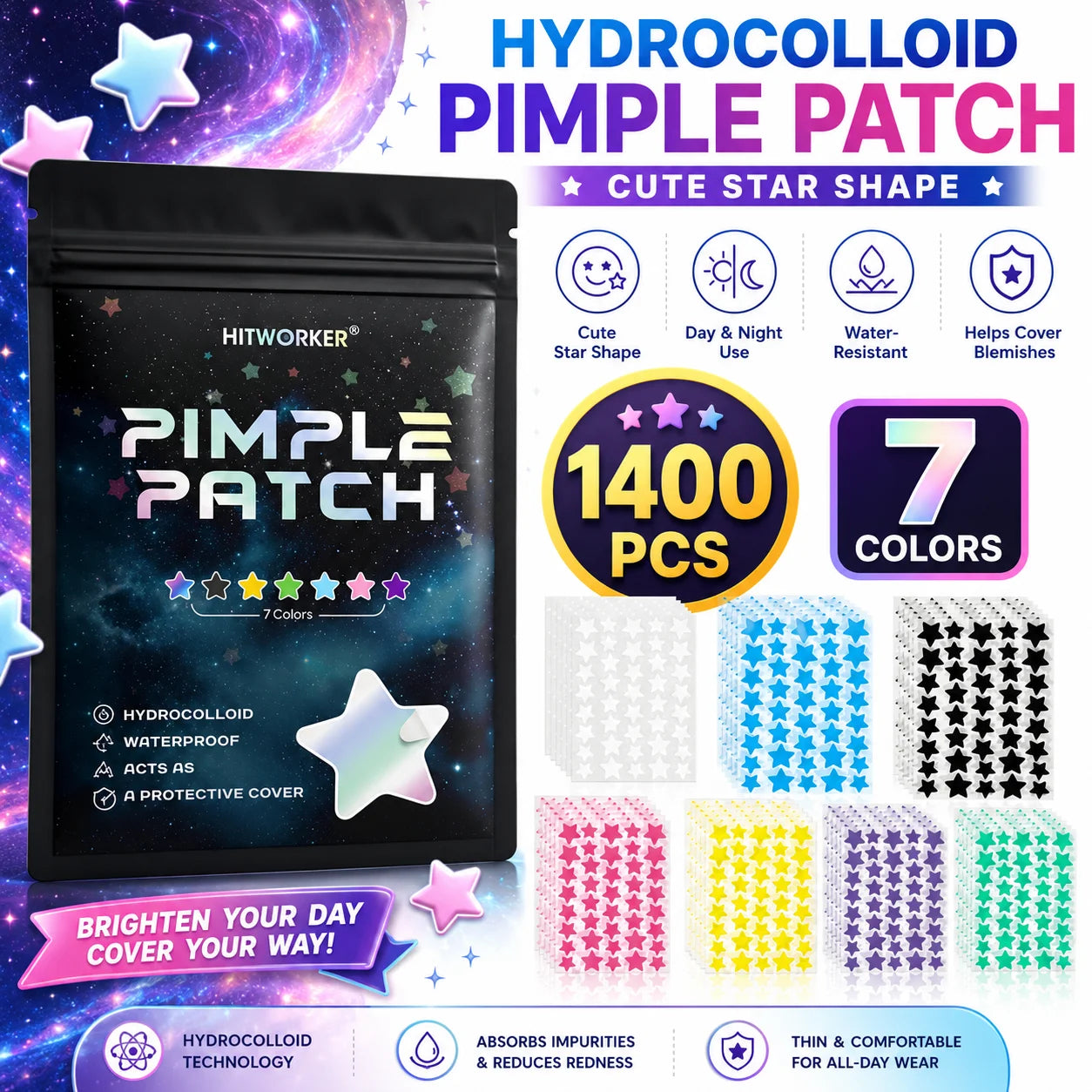 Hydrocolloid Acne Patches – Invisible & Waterproof | All Skin