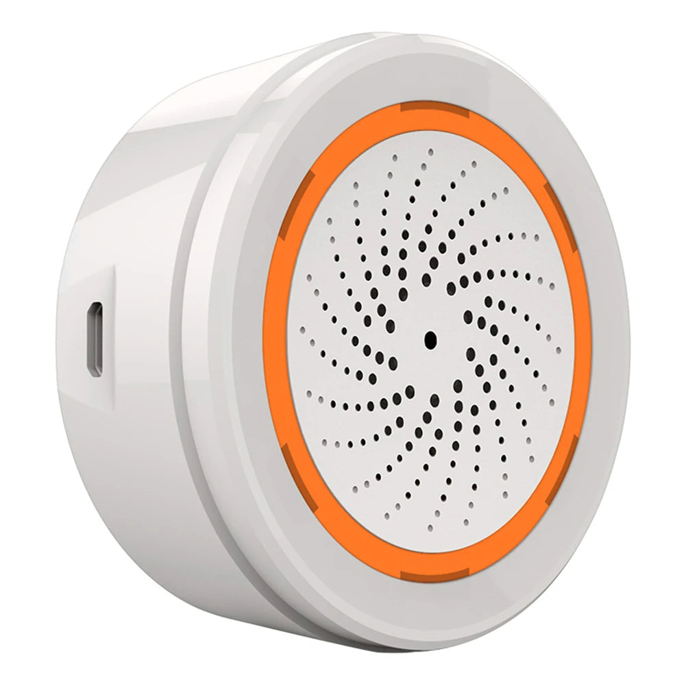 Smart Siren Alarm Tuya Zigbee Sound Light Sensor Smart Alarm Siren App Remote Control Home Security Protection System Peaceful Pleasures Health and Wellness