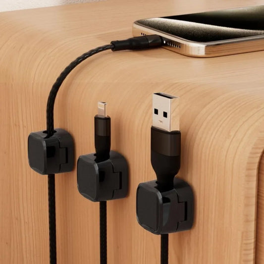 Magnetic Cable Organizer Clips | Desk Cable Management 1–10 Pcs Cable Organizer Clips Peaceful Pleasures Health and Wellness