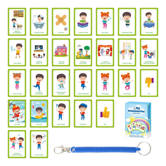 Bview Art Special Needs Communication Cards Kids Nonverbal Visual Aid Peaceful Pleasures Health and Wellness