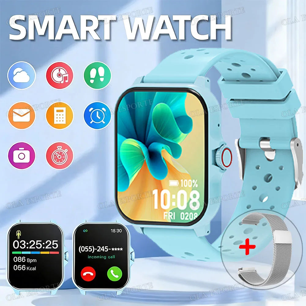 Smart watch, wireless calling /dial, Various APP Reminders,Suitable for men and women, sports watches,for iPhone/Andriod NewHW12 Peaceful Pleasures Health and Wellness Lightblue20WhMilan