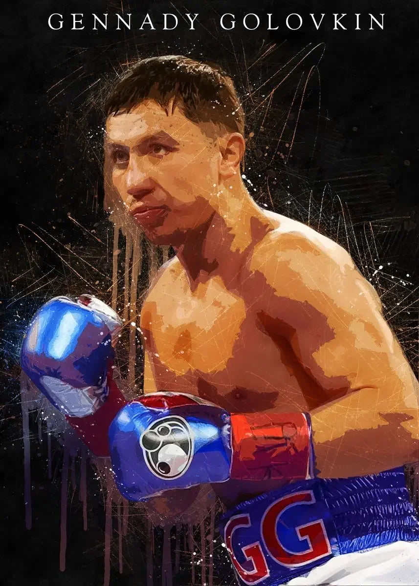 Modern Sports Aesthetics Wall Art Boxer Mike Tyson Manny Pacquiao HD Canvas Poster Prints Home Bedroom Living Room Decor Peaceful Pleasures Health and Wellness SKU-11 40x50cm Unframed