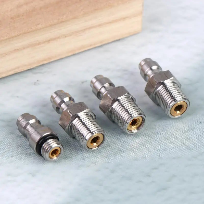 1PC Quick Connect Valve For High Pressure Applications Featuring An 8mm Male Connector And M10*1 NPT/BSPP Compatibility Peaceful Pleasures Health and Wellness