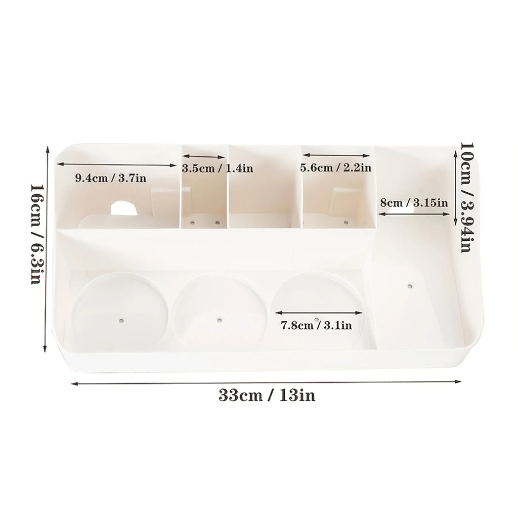 Countertop Coffee Bar Organizer with Adjustable Dividers – Holds K-Cup Pods, Syrup Bottles & More
