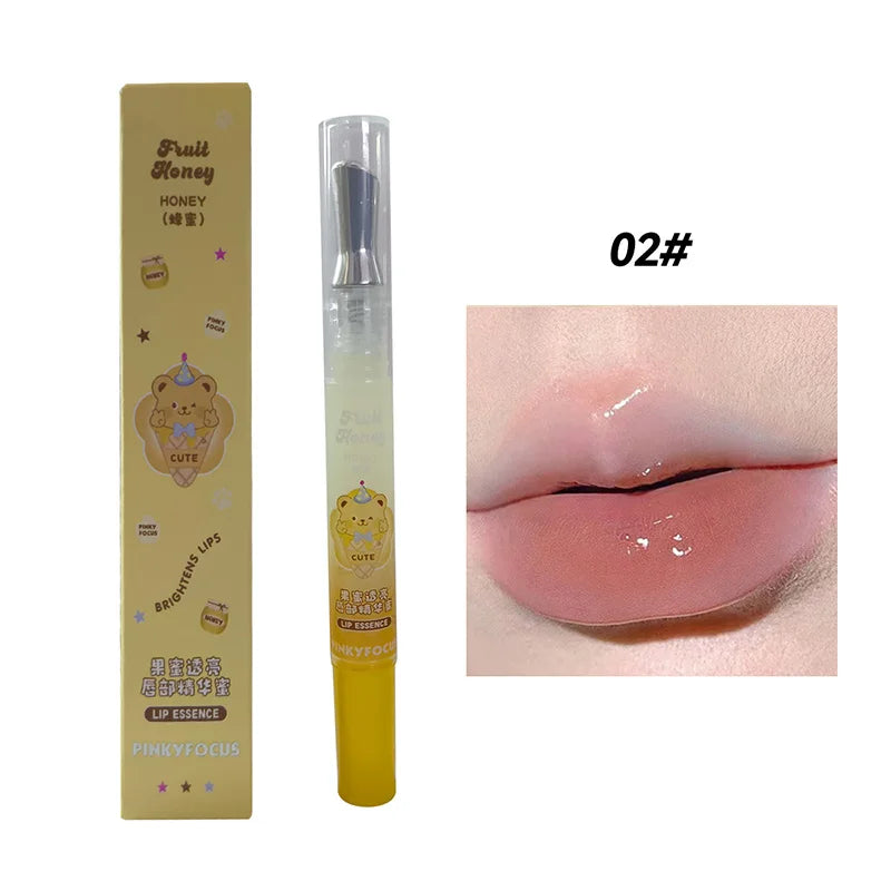PinkyFocus Honey Lip Oil Essence – Moisturize & Smooth Lips
