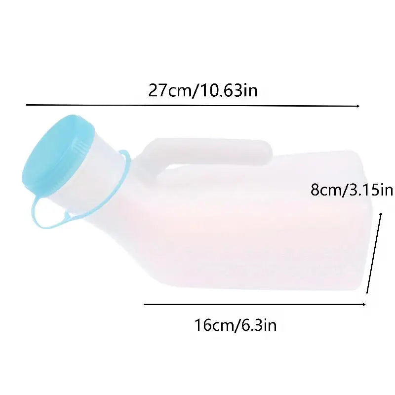Household 1000ML Large Capacity Thicken Urinal Bottle for Men Portable Pee Container for Car Night Road Travel Camping Peaceful Pleasures Health and Wellness White