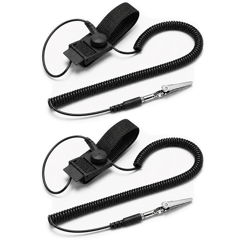 Anti-Static ESD Wrist Strap Grounding Band with Alligator Clip