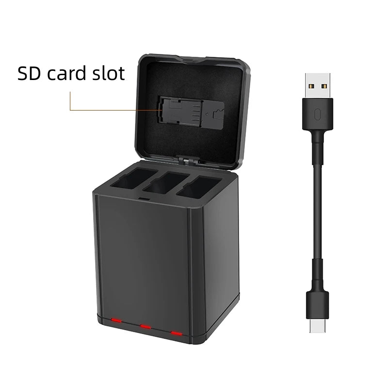 New 3 IN 1 Battery Charger Smart Charger USB Charging Box For DJI Tello Drone Battery Charging Hub Outdoor Charger Accessory Peaceful Pleasures Health and Wellness