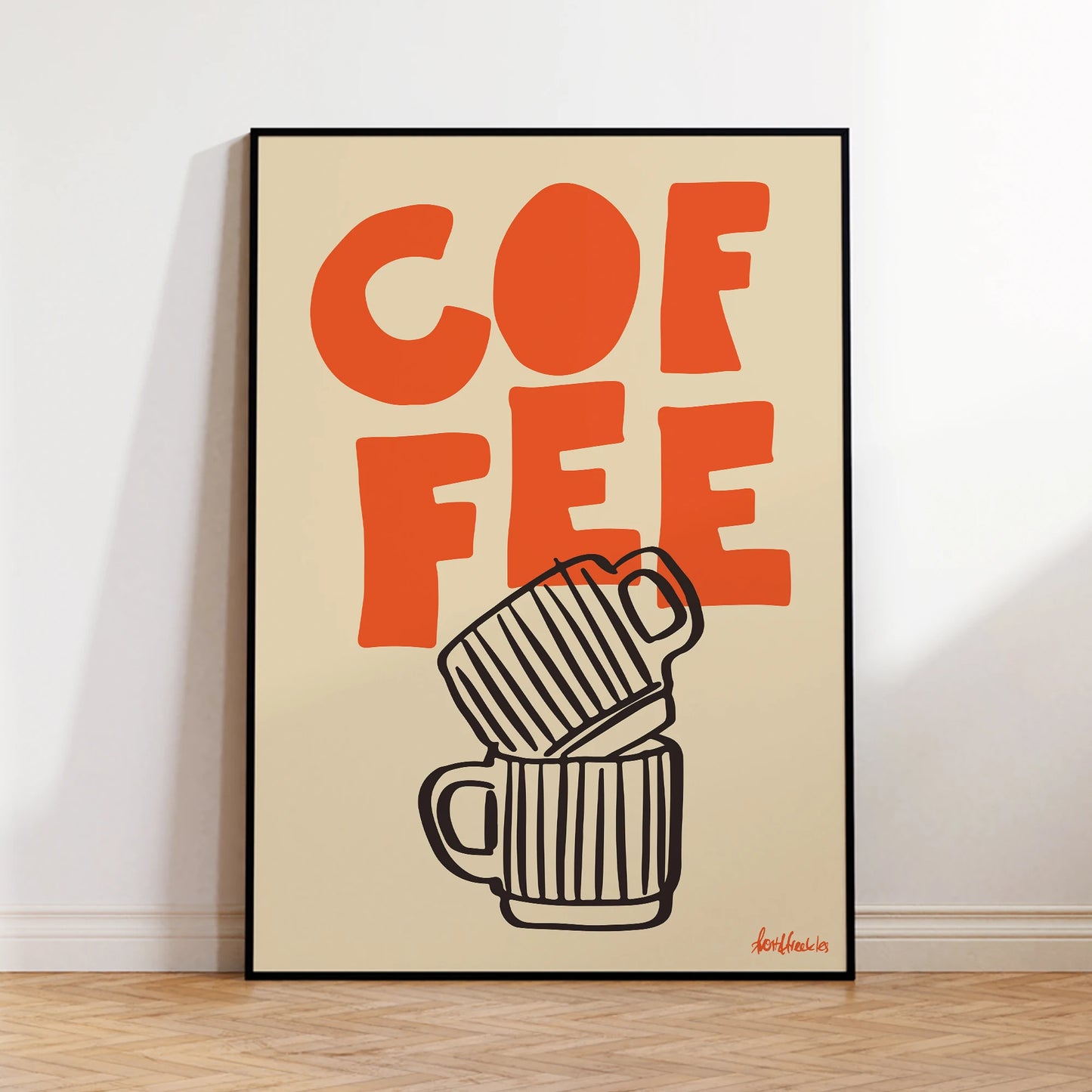 Espresso Minimalist Canvas Wall Art Print | Coffee Home Decor