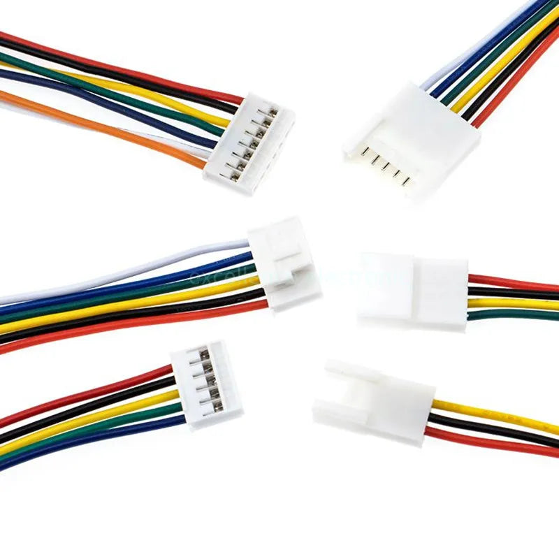 5Pair HY2.0 Plug-in Buckle Terminal Wire 2 3 4 5 6p Male Female 2mm Single Ended Electronic Wire 26AWG Peaceful Pleasures Health and Wellness 3P