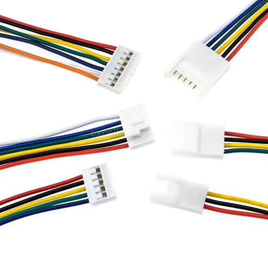 5Pair HY2.0 Plug-in Buckle Terminal Wire 2 3 4 5 6p Male Female 2mm Single Ended Electronic Wire 26AWG Peaceful Pleasures Health and Wellness 3P