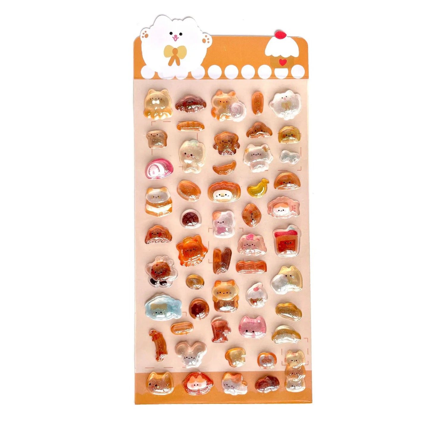 3D Glitter Crystal Cartoon Stickers – Diamond Relief Decorative