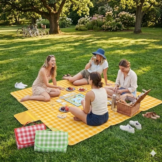 Waterproof Picnic Blanket Foldable Ground Mat – Camping & Beach Outdoor Picnic Mat Peaceful Pleasures Health and Wellness