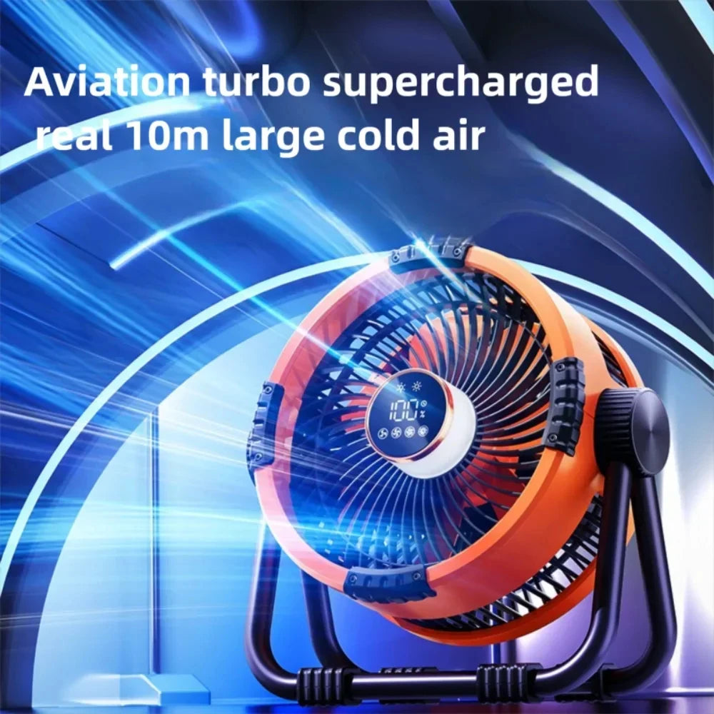 Multifunctional Outdoor Camping Fan Light Rechargeable Ceiling Fan with 3-speed Night Light and Power Bank Portable Fan Peaceful Pleasures Health and Wellness