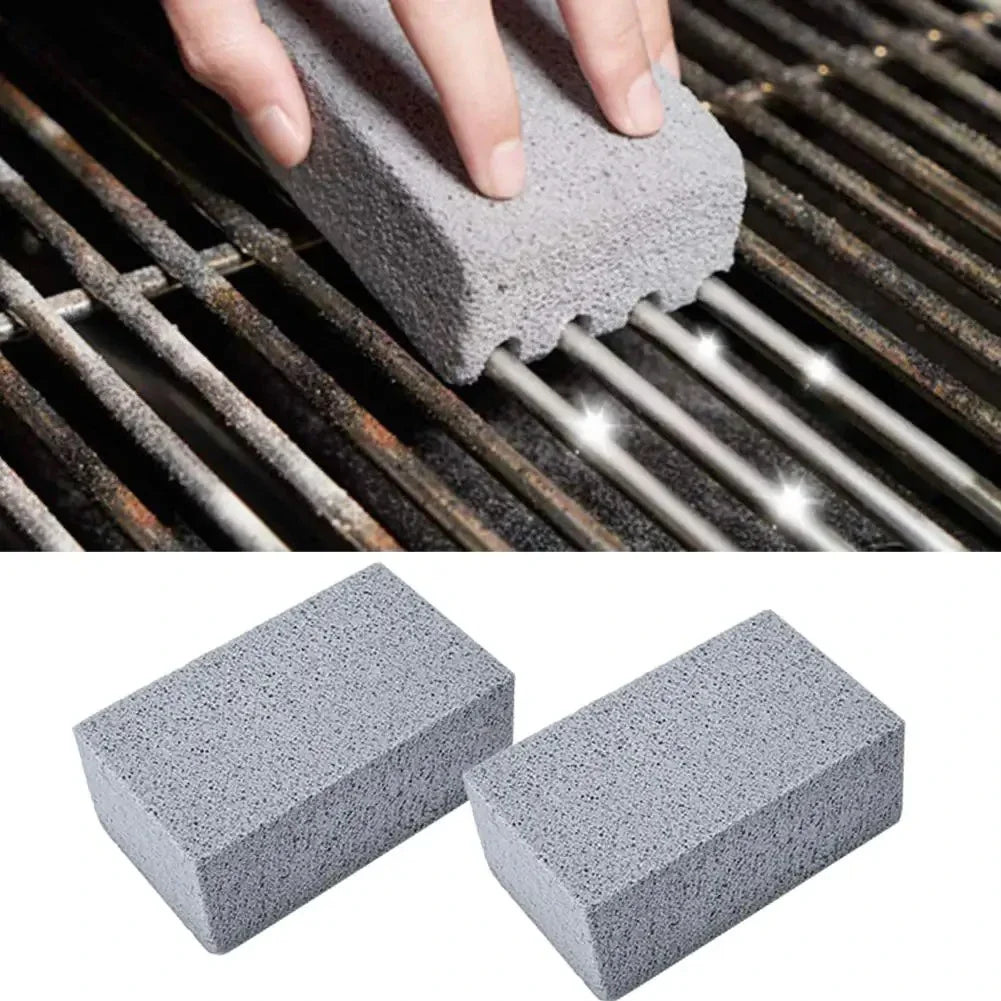 1pc BBQ Grill Cleaning Brush Brick Block Barbecue Cleaning Stone Pumice Brick For Barbecue Rack Outdoor Kitchen BBQ Tools Peaceful Pleasures Health and Wellness
