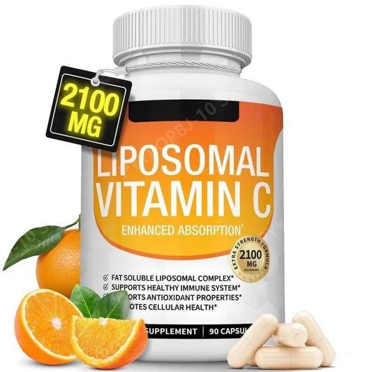 Liposomal Vitamin C 2100mg Vegan 90 Capsules | MCT Sunflower Vitamin C Supplement Peaceful Pleasures Health and Wellness