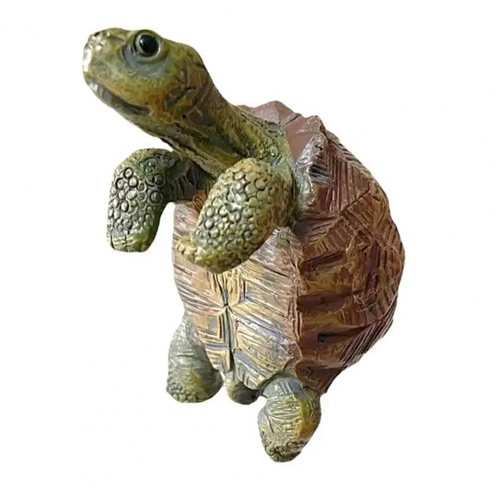 1/2Pcs Creative Simulation of Small Turtles Resin Crafts Gardening Balcony Flower Pot Decoration Home Fish Tank Small Ornaments Peaceful Pleasures Health and Wellness 1pc