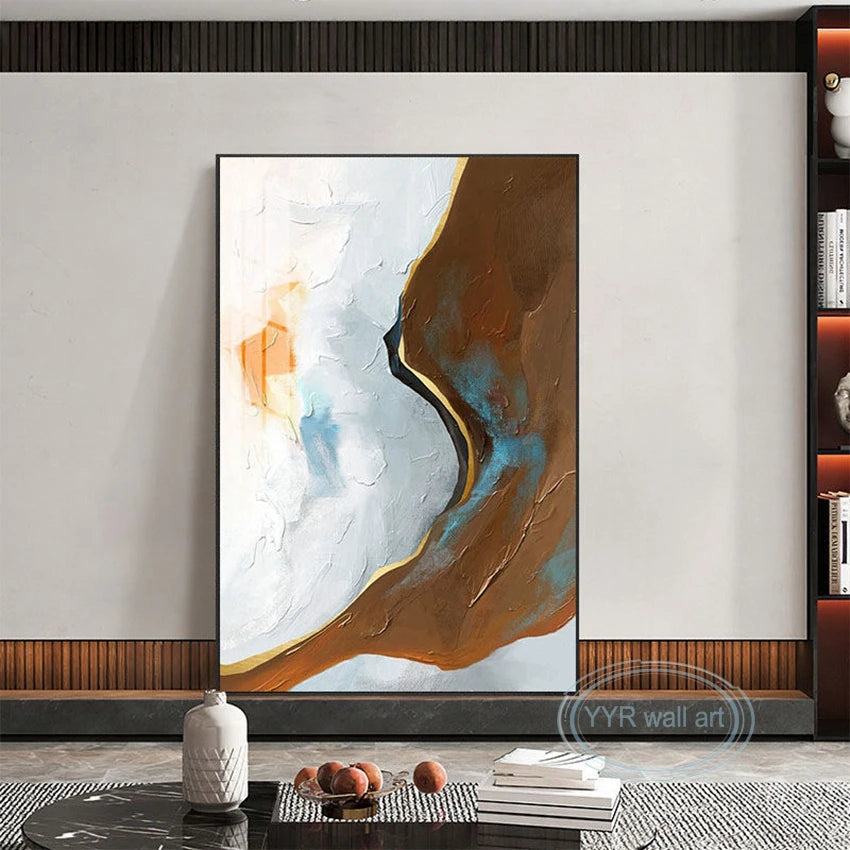 Home Decor Poster Handmade Wall Art Texture Mural Modern Abstract Oil Painting Acrylic Unframed Picture For Living Room Bedroom Peaceful Pleasures Health and Wellness