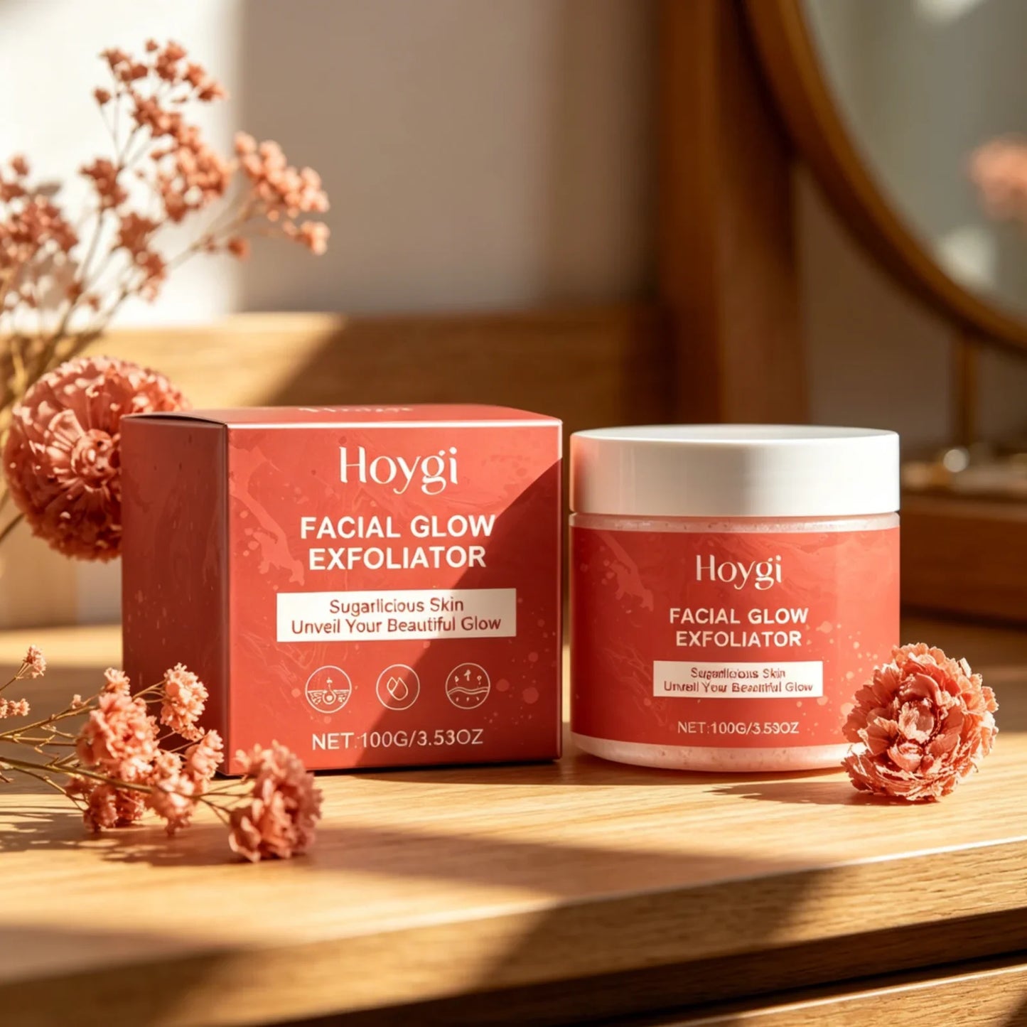 Hoygi Face Exfoliating Scrub – Deep Cleanse & Brighten 100g
