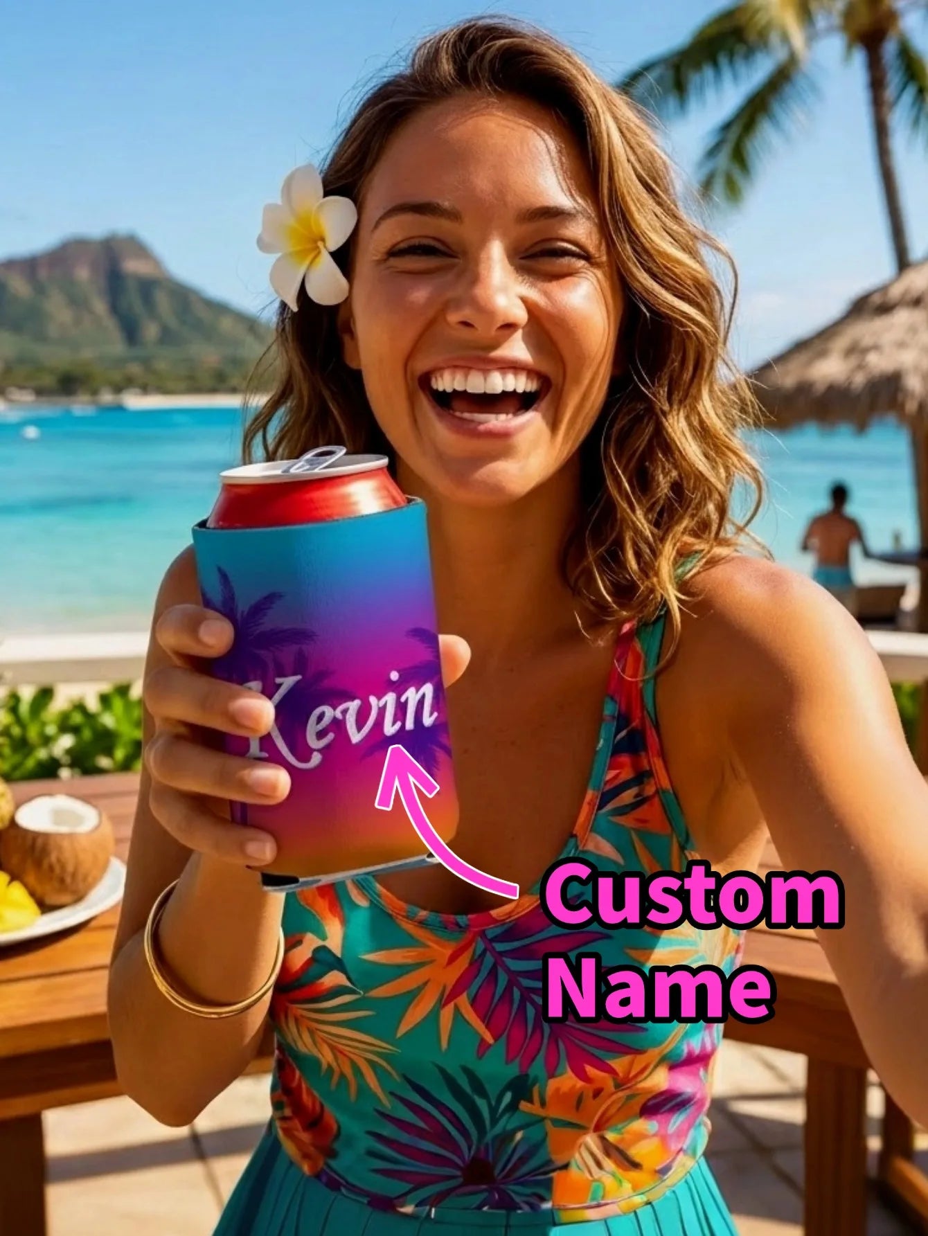 Custom Photo Can Cooler Sleeve | Personalized Koozie Gift