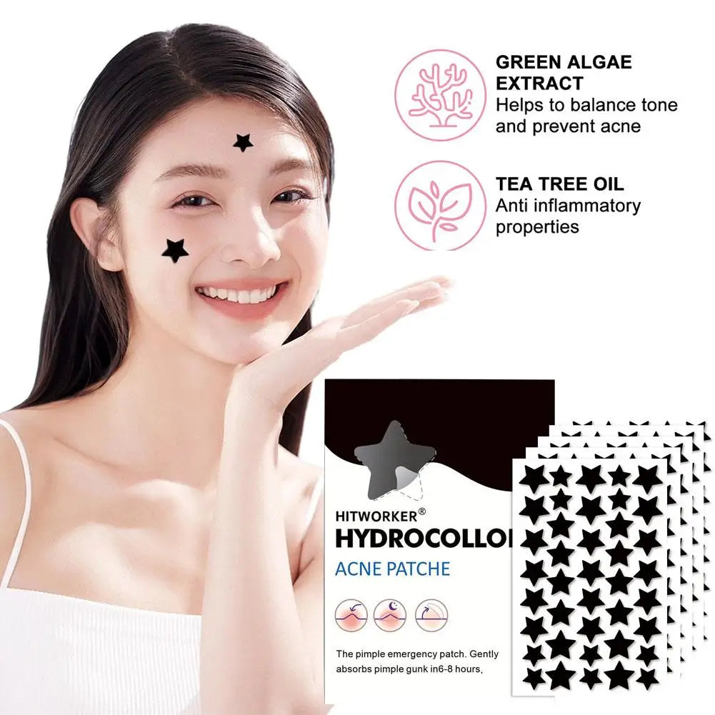 Jaysuing Black Star Hydrocolloid Acne Patches – 200 or 400 Count Pimple Popper Sticker Kit for Covering Zits & Blemishes Peaceful Pleasures Health and Wellness