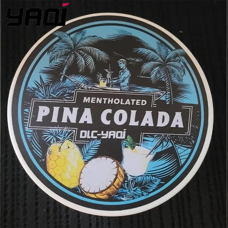 2026 New Arrival YAQI PINA COLADA Atisan 170g Shaving Soap for Men Comfortable Shaving Peaceful Pleasures Health and Wellness Default Title