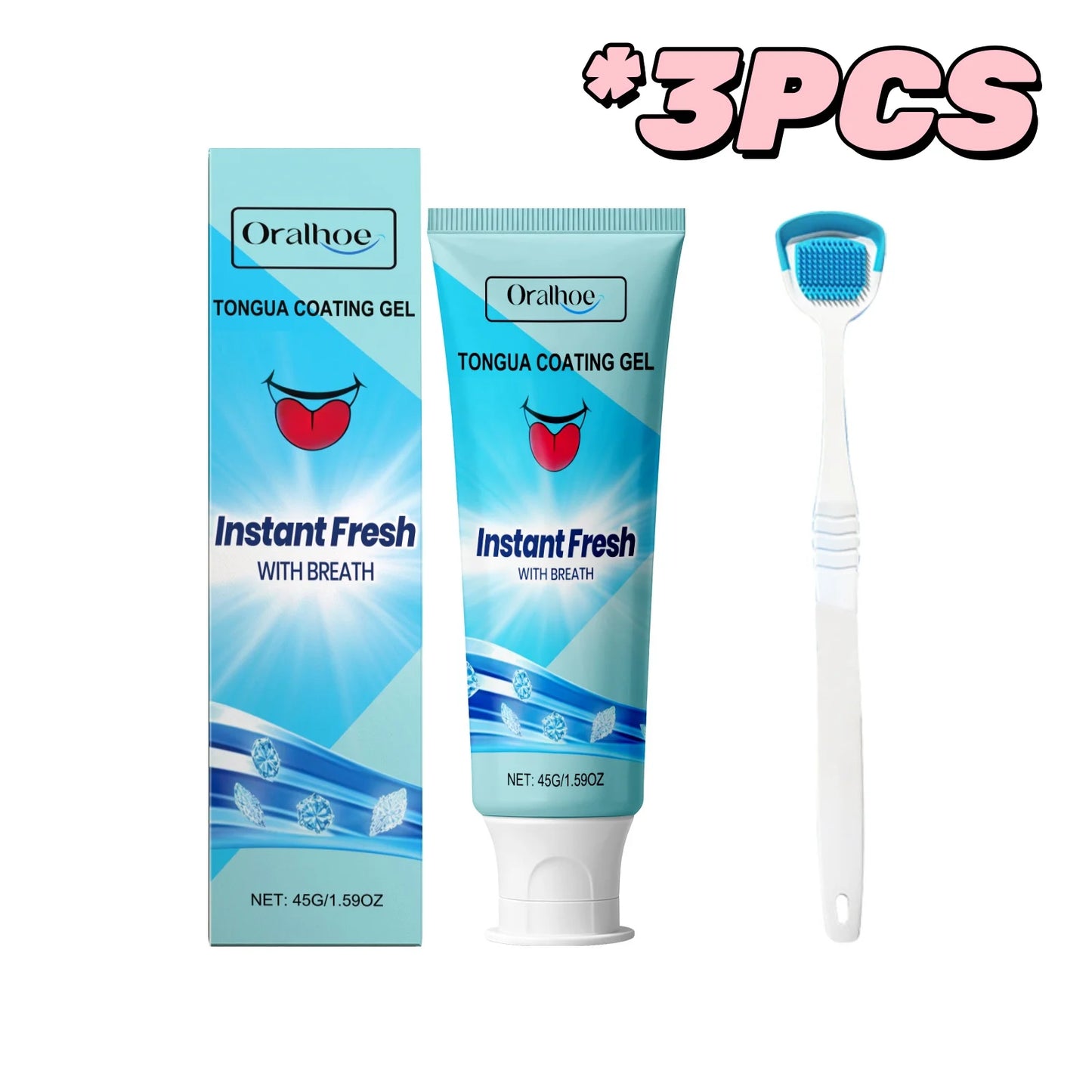 ORALHOE Tongue Coating Cleaning Gel | Fresh Breath Oral Care