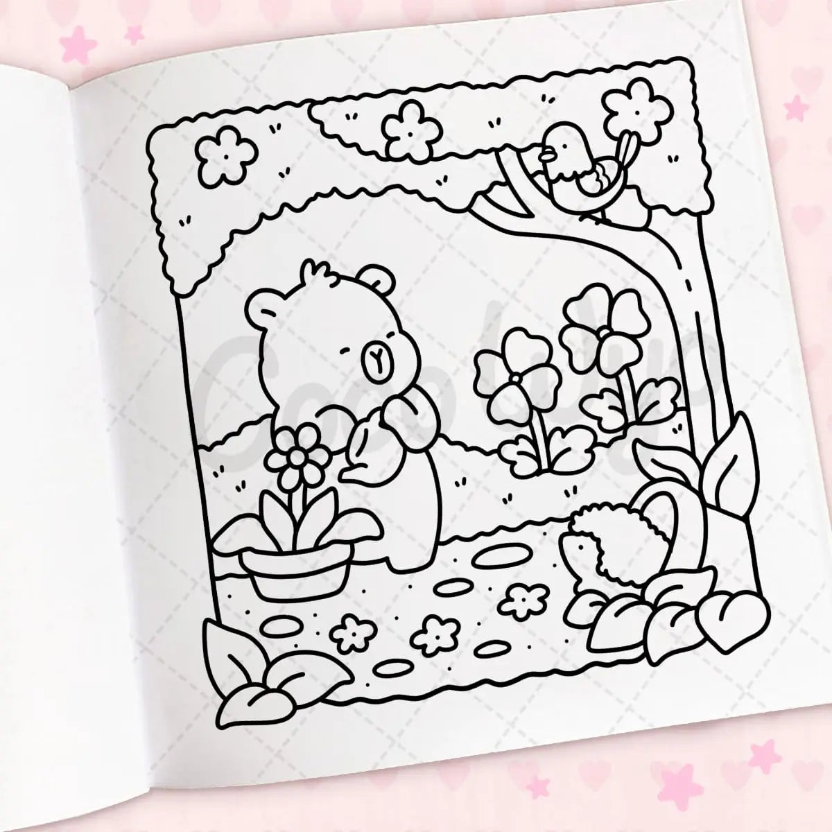 Bview Art Cozy Cuties Coloring Book Adults Kids Spaces