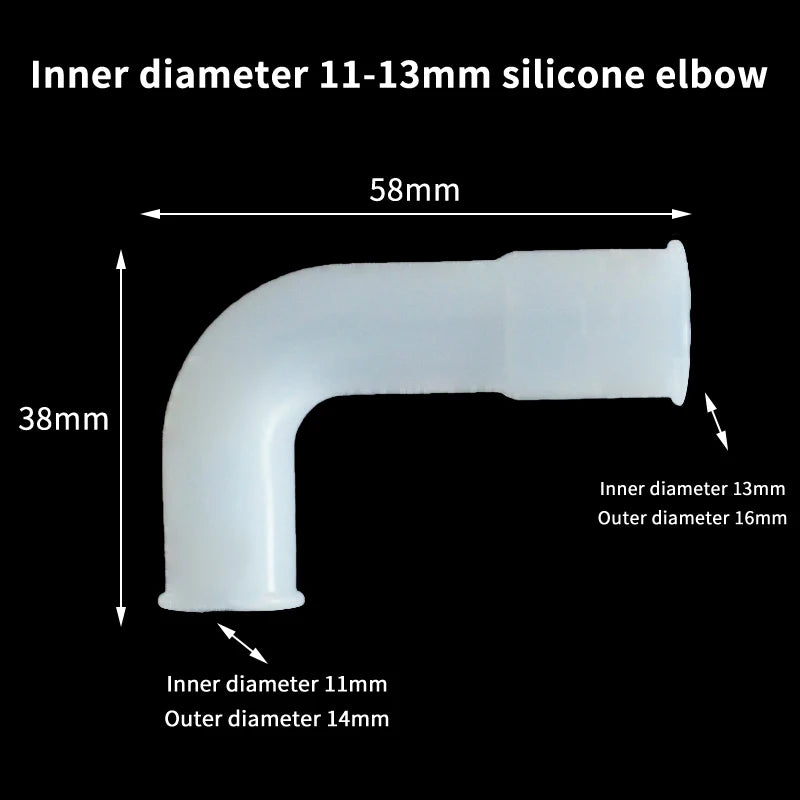 Fish Tank Garden Irrigation Silicone Elbow Soft Hard Pipe Connector Variable Diameter Elastic Right Angle Rubber Coupling Peaceful Pleasures Health and Wellness A5