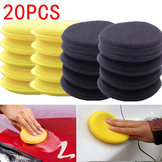 20-Pack Car Wax Foam Sponge Applicator Pads 10CM | Detailing Car Detailing Sponge Peaceful Pleasures Health and Wellness