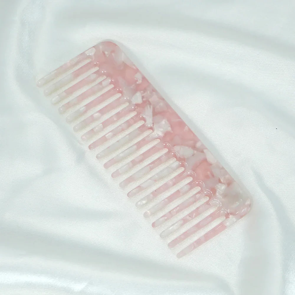 Acetate Wide Tooth Detangling Hair Comb – Anti-Static Set