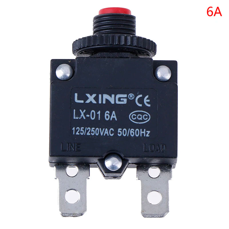 Circuit Breaker Overload Protector Switch Fuse 3A–30A